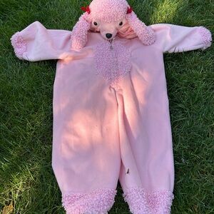 Pink Poodle Kids One Piece Costume